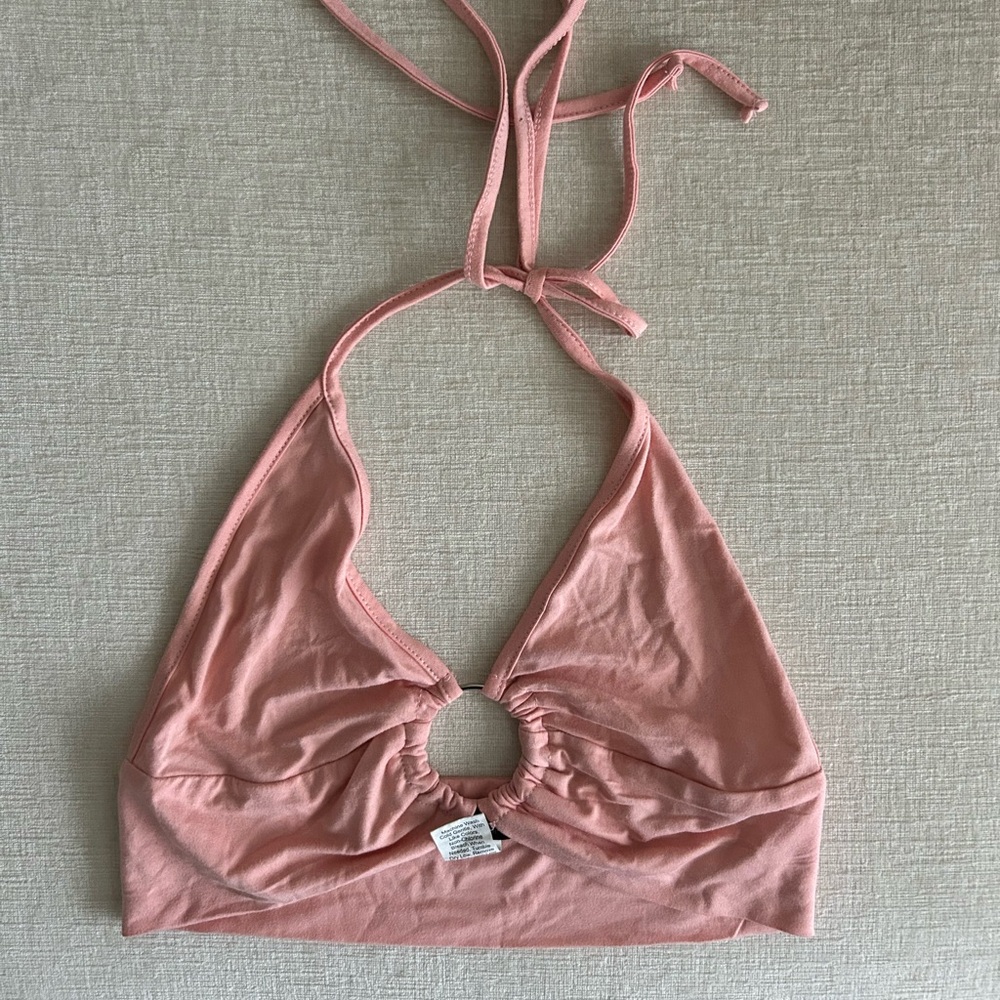 Pink Halter Bralette